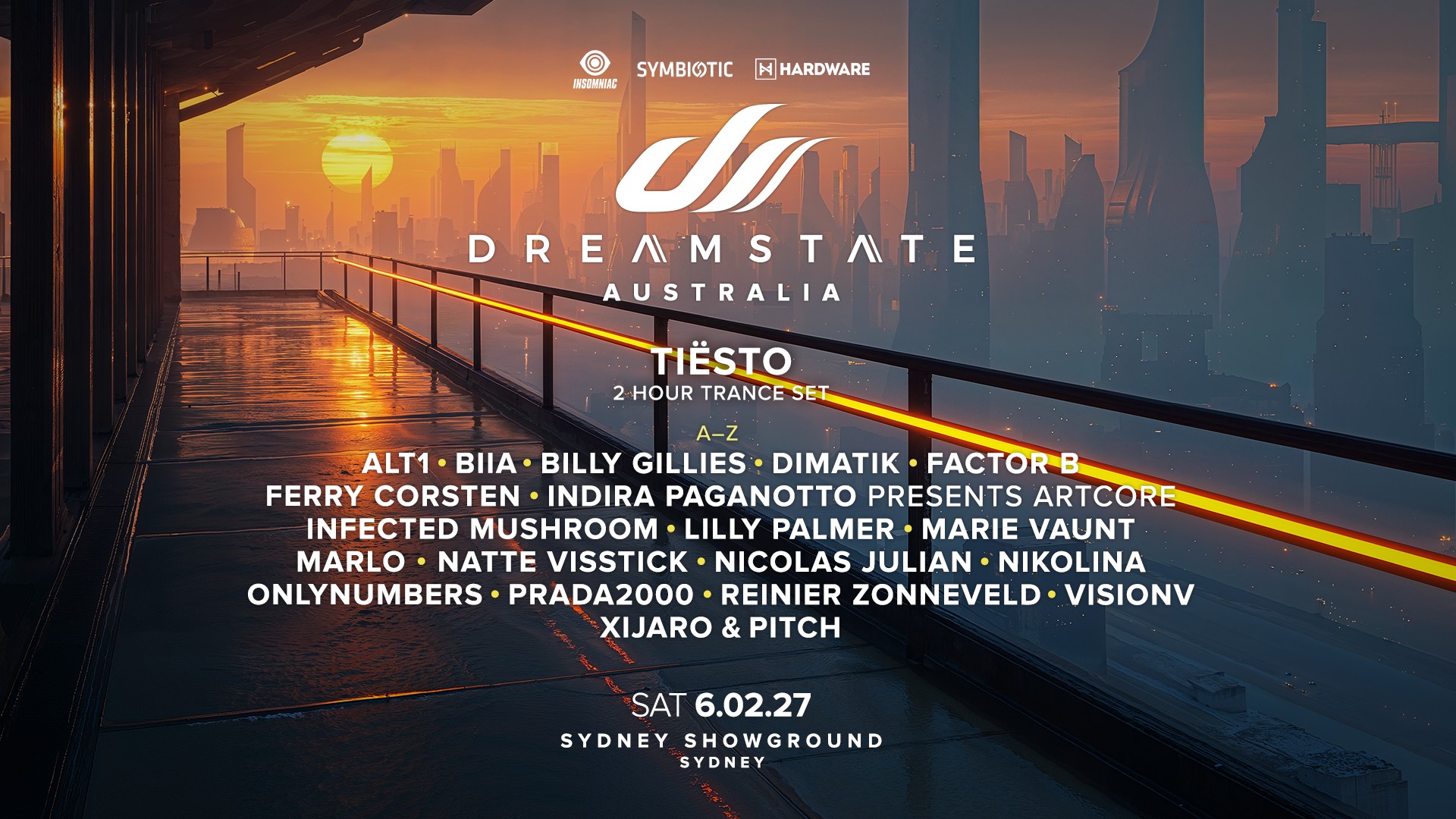 Dreamstate Sydney 2027 artwork